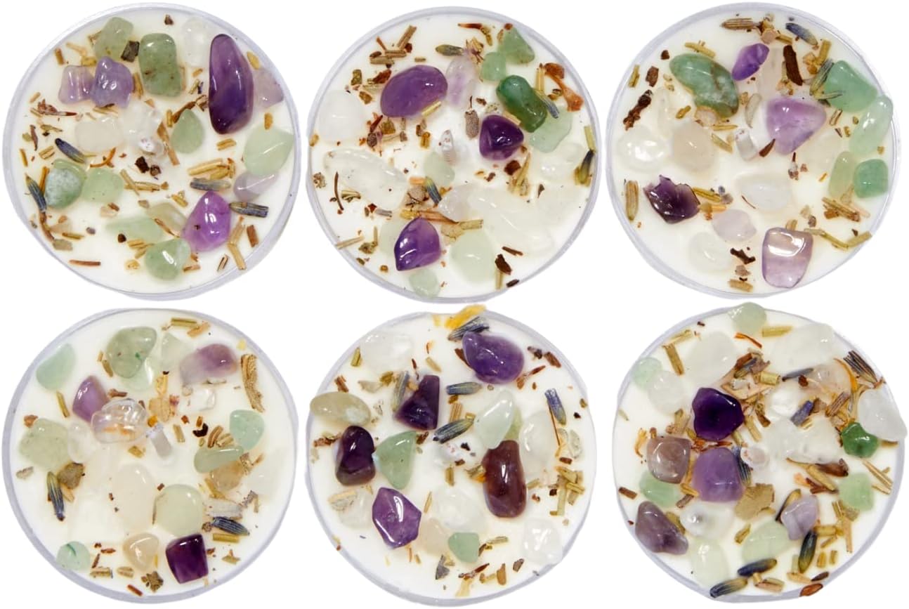 New Moon Beginnings Healing Energy Candle Set of 6 Tealights