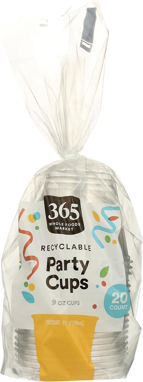 365 by Whole Foods Market Recyclable Plastic Party Cups 20 Count