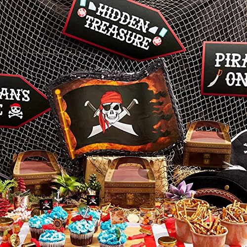 BLUE PANDA Pirate Theme Treat Boxes 24-Pack