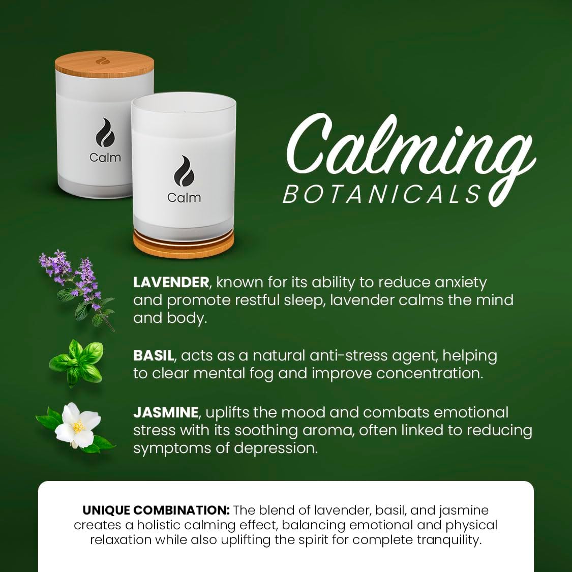Natur IX Calming Soy Candle with Essential Oils