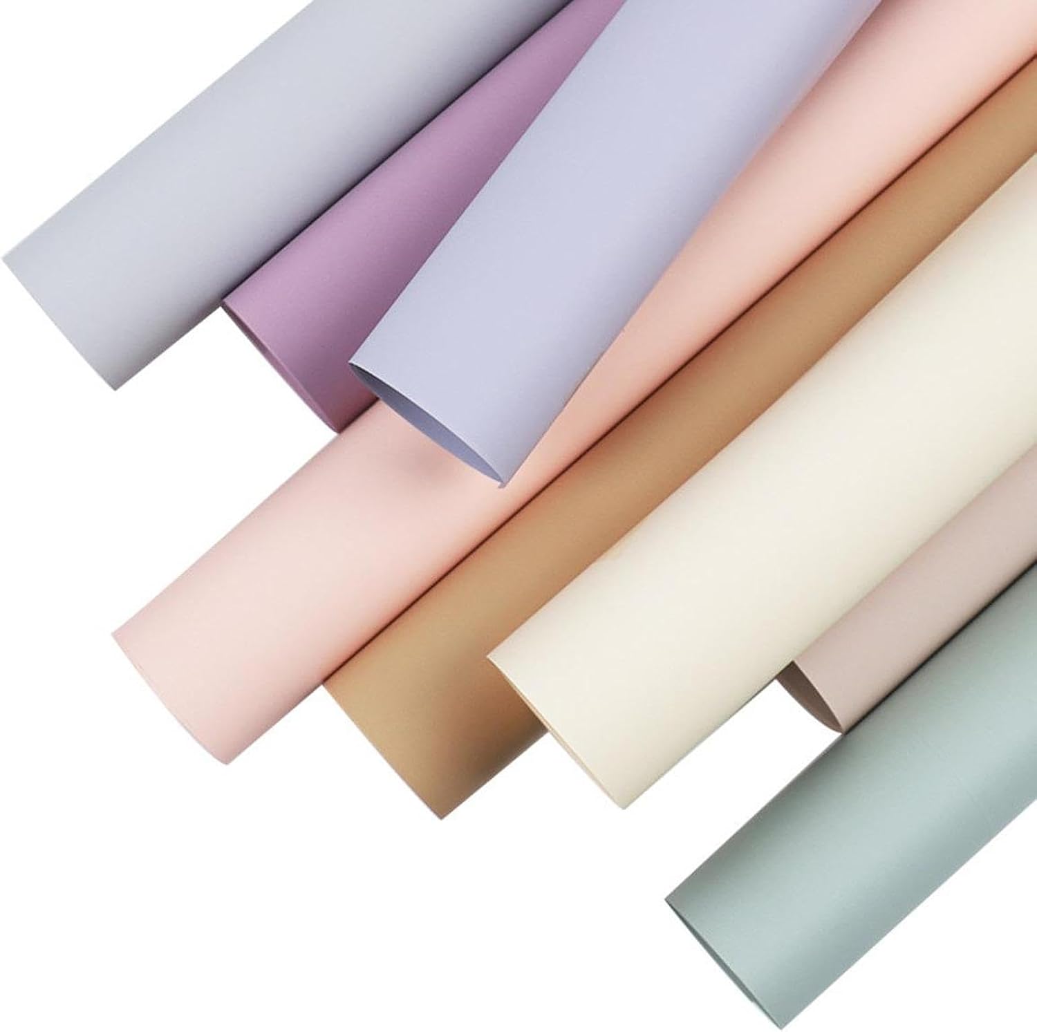 20Pcs Grey Flower Wrapping Paper for DIY Bouquet Packaging Wedding Gifts