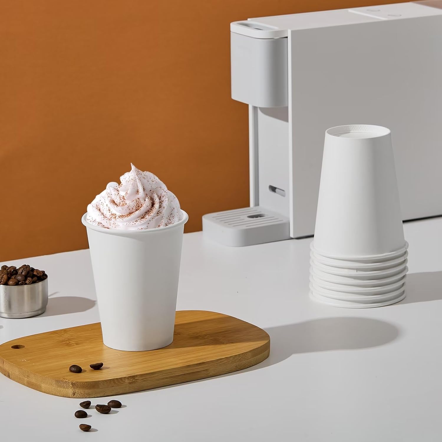 JOLLY PARTY 300 Pack 12 oz Disposable Paper Coffee Cups
