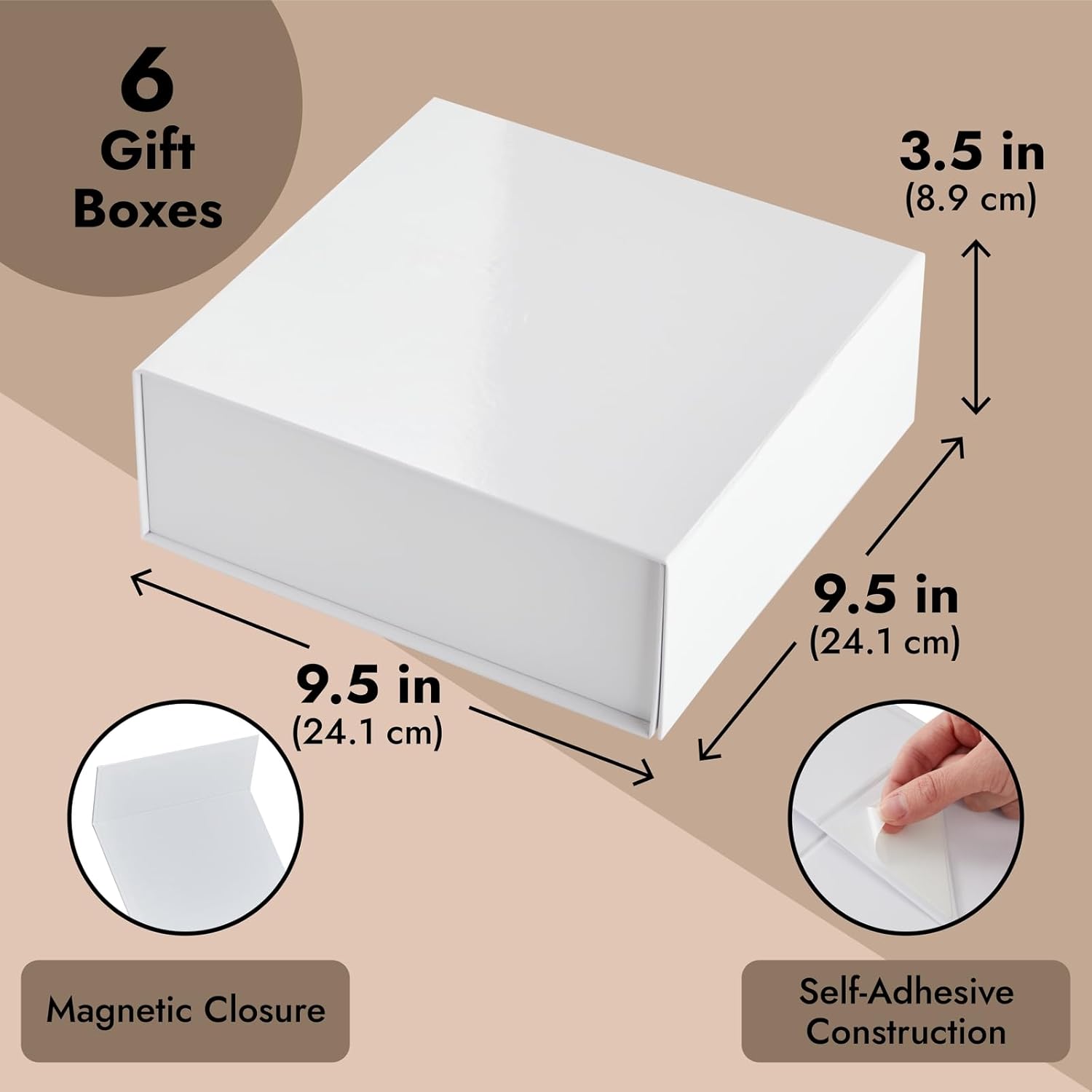 Stockroom Plus 6 Pack Proposal Boxes Set with Lid