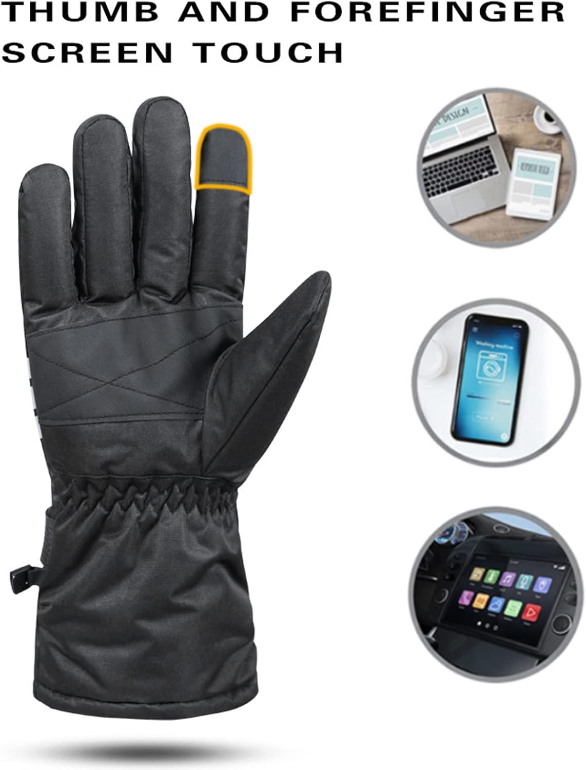 Pilipane Heated Touchscreen Gloves with Battery