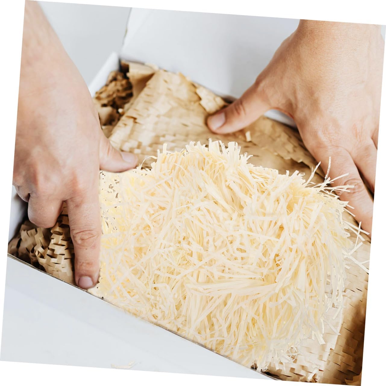 TOBBOMEY 2 Bags Crinkle Paper Filler for Packaging