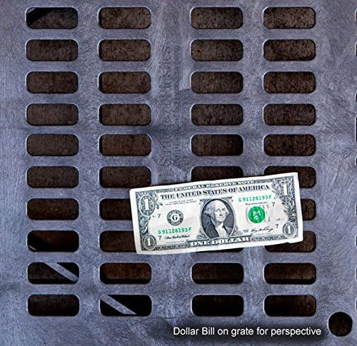 24x48 Inch Heavy Duty Fountain Basin Grate - Black Rustproof Cuttable