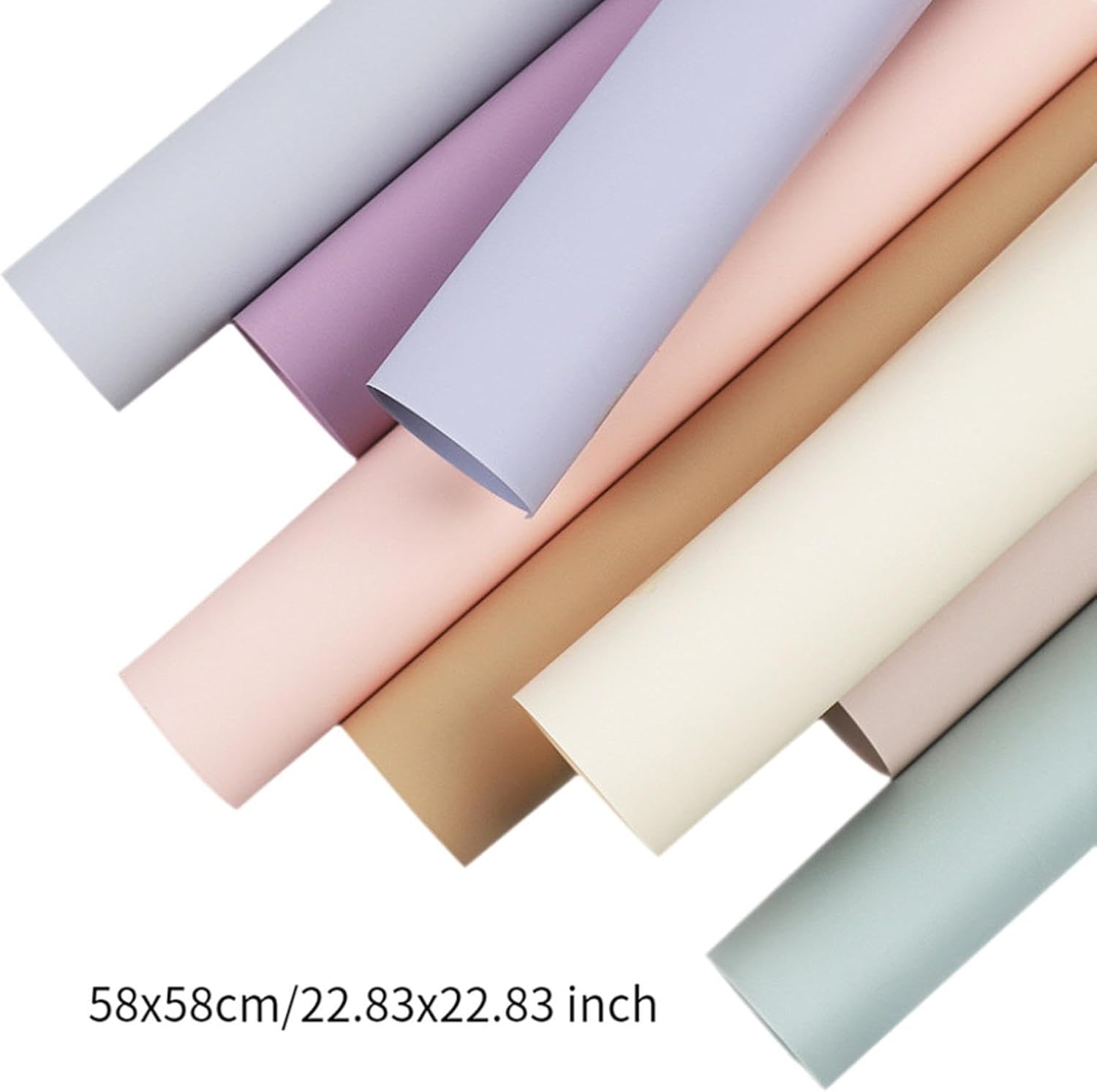 20Pcs Grey Flower Wrapping Paper for DIY Bouquet Packaging Wedding Gifts