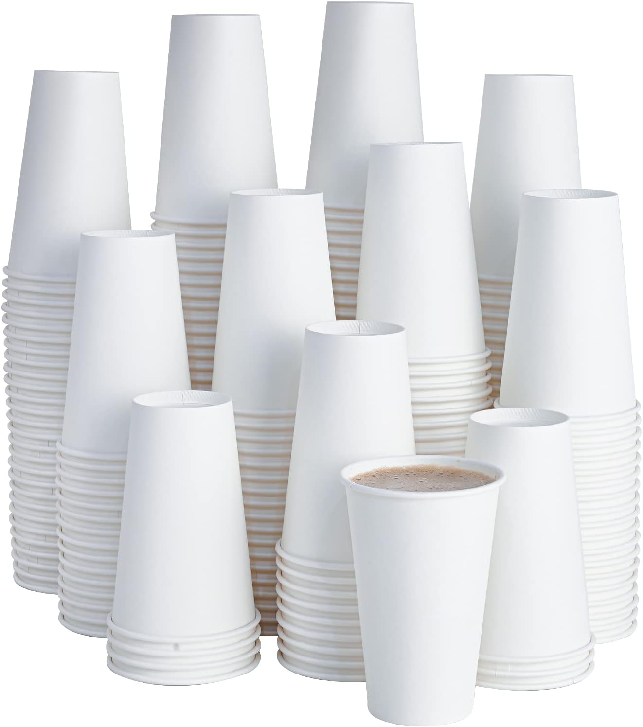 LITOPAK 210 Pack 16 oz Disposable Coffee Cups