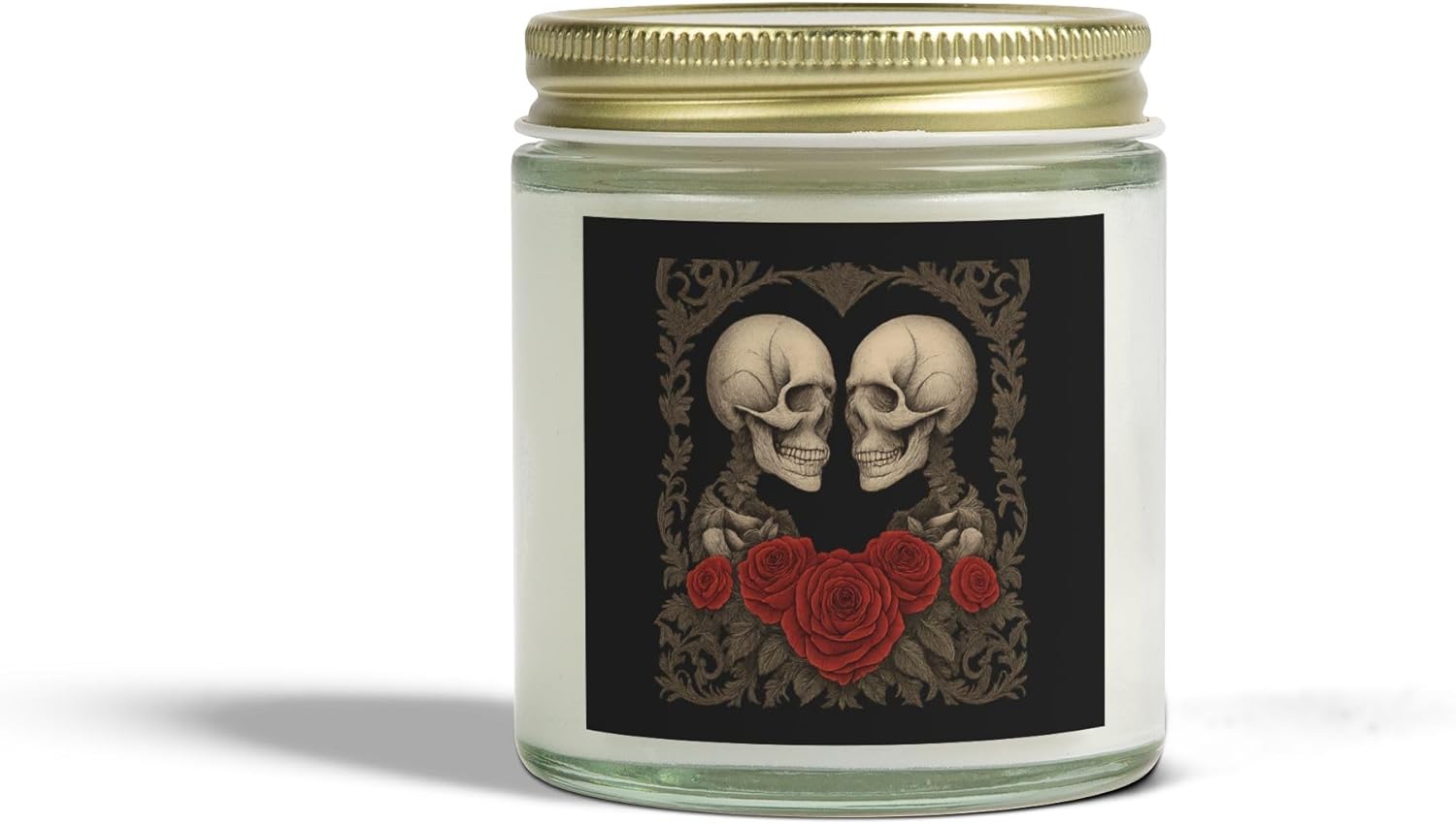 Romantic Skull Scented Candles for Halloween Decor