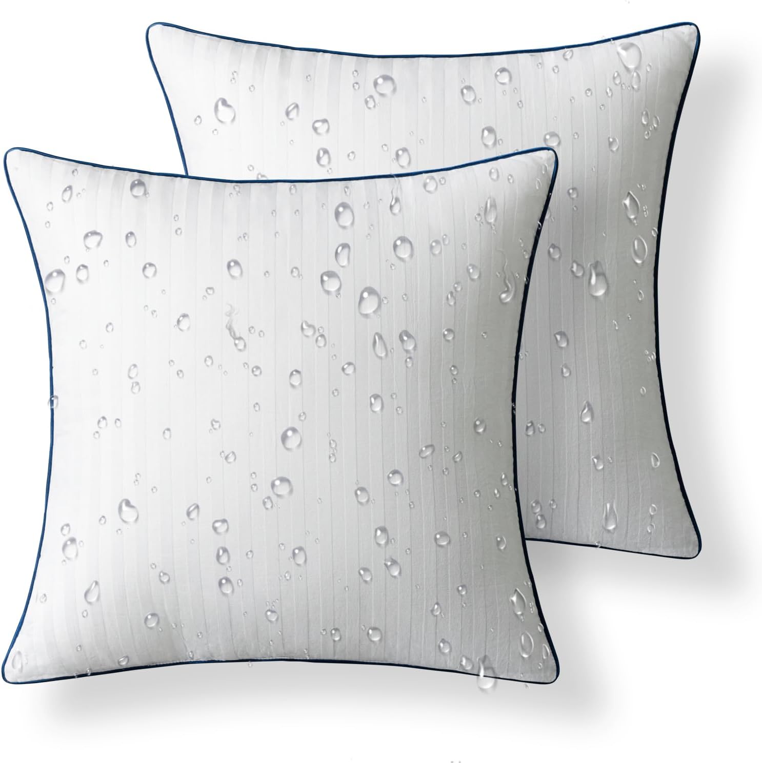 Phantoscope Waterproof Pillow Inserts Pack of 2 18x18 Inch
