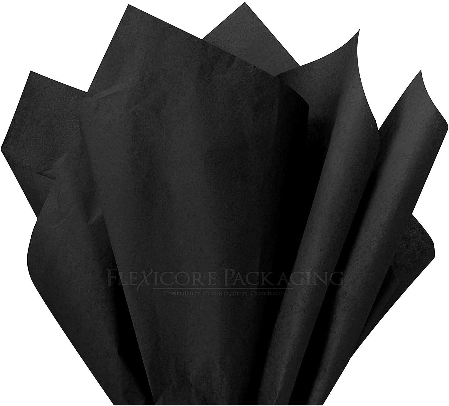 Flexicore Packaging Black Tissue Paper 15x20 10 Sheets