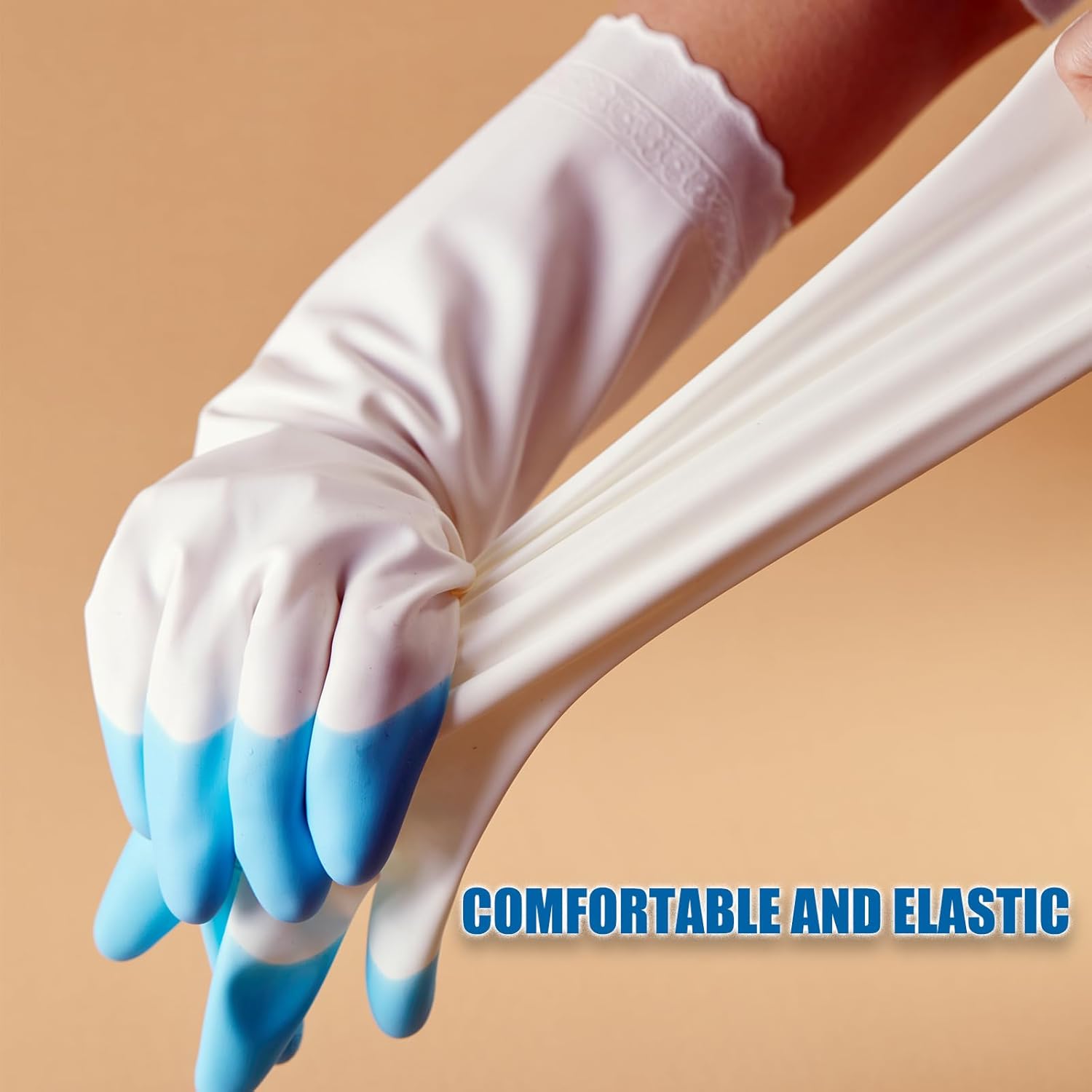 LIICHAAO 12 Pairs Reusable Latex Free Cleaning Gloves
