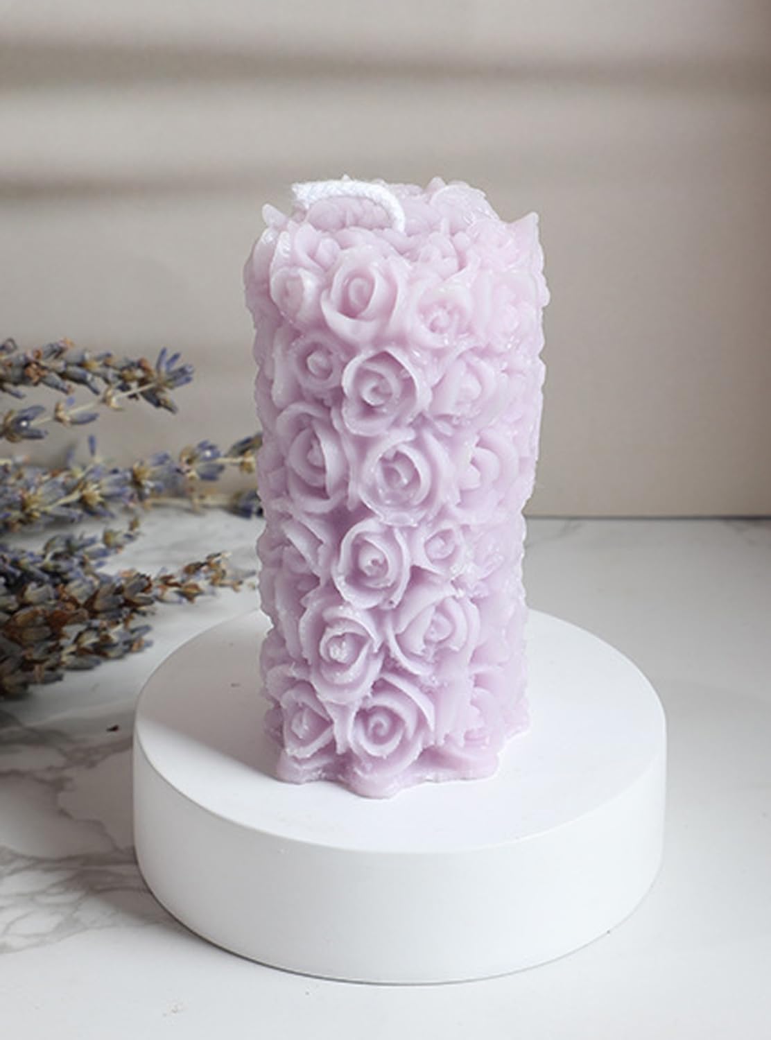 Rose Flower Clusters Aesthetic Scented Candle in Gift Box
