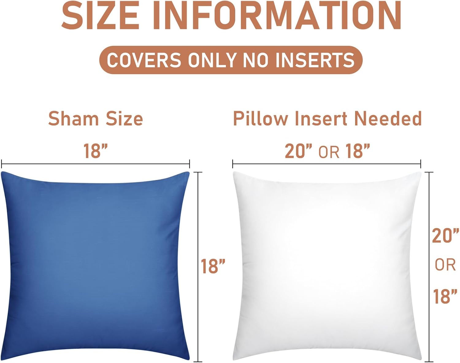 Pack of 4 Waterproof Throw Pillow Covers 18x18 Red