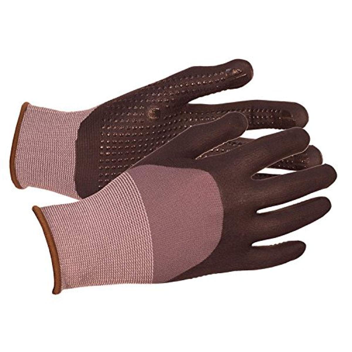ERB 21227 Safety N300 Nylon Nitrile Dots Gloves Small Gray