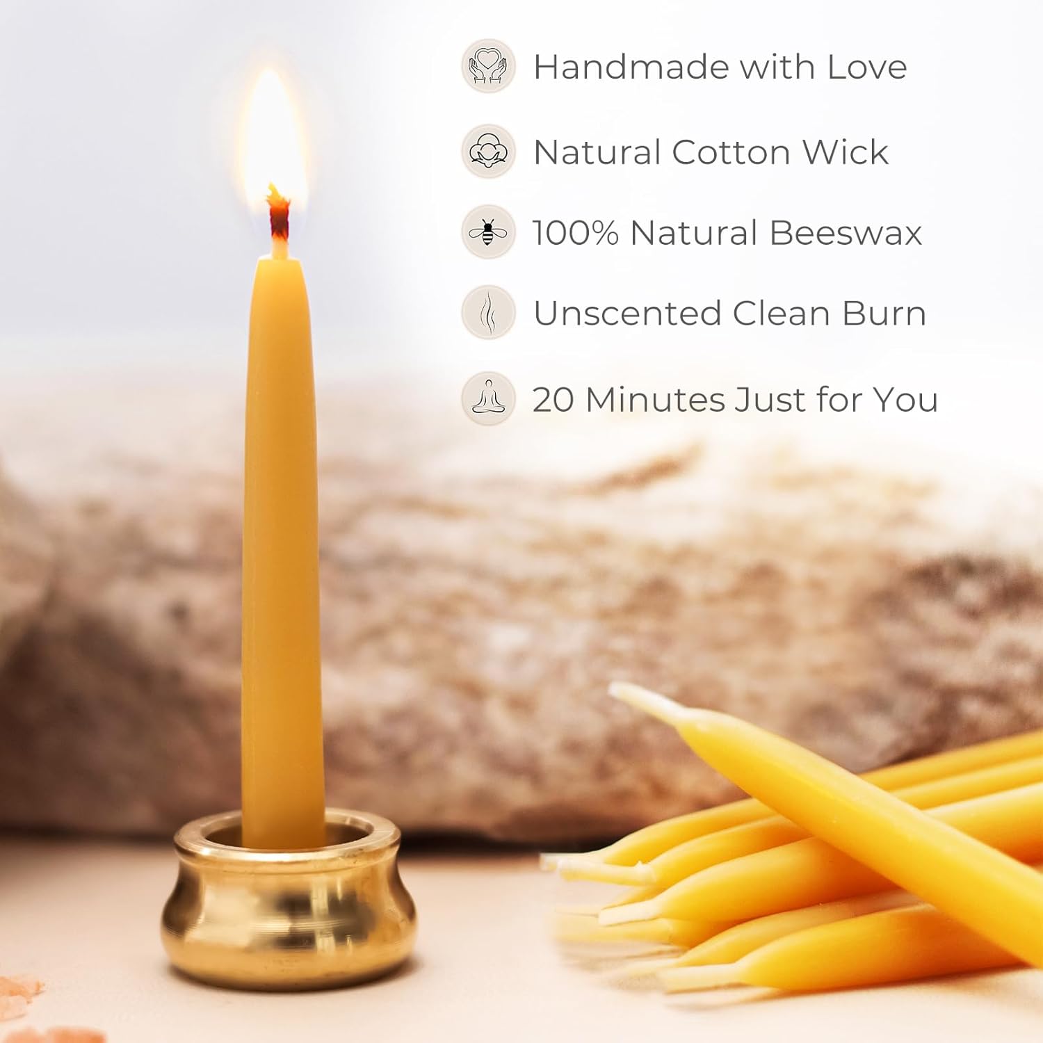 30 Mindful Meditation Candles - 1 Month Supply Set
