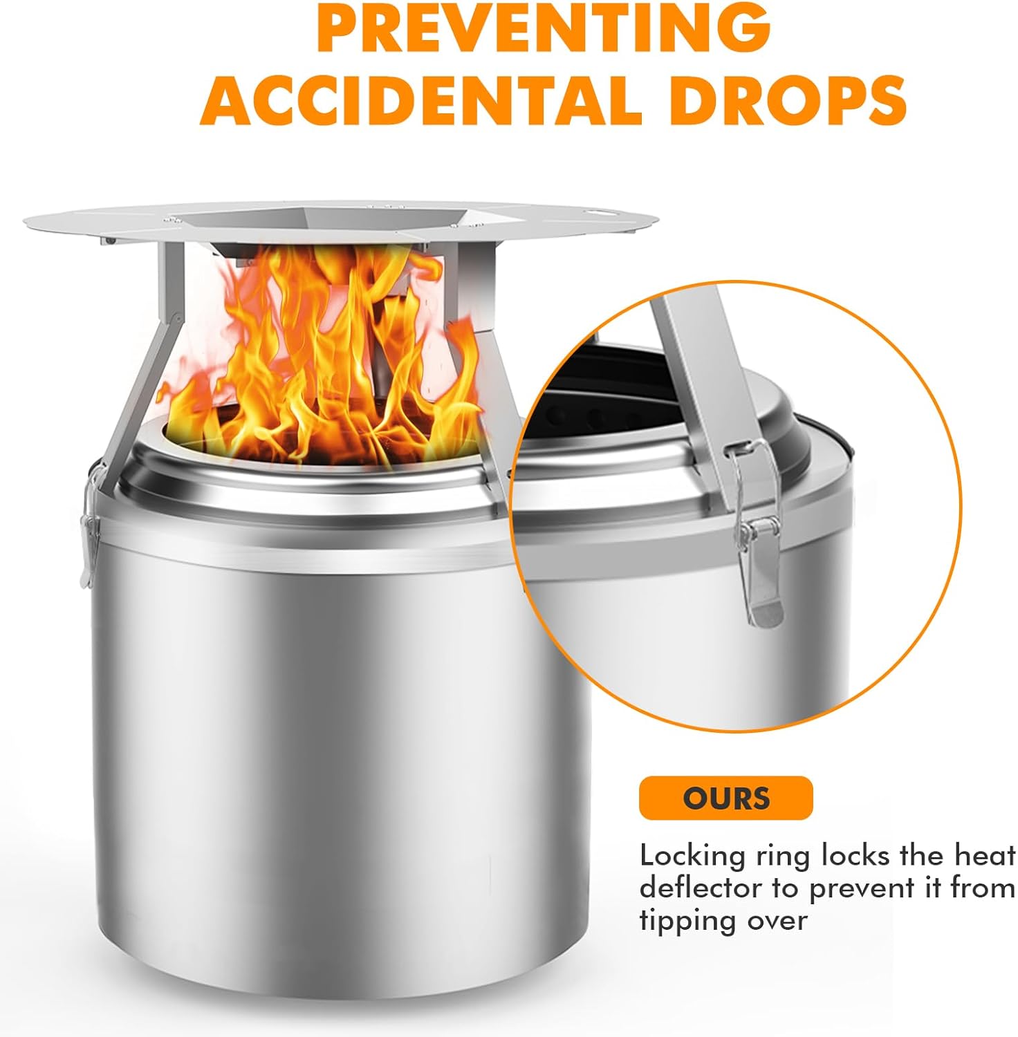 Dirza Heat Deflector for Solo Stove Yukon 27 Fire Pit