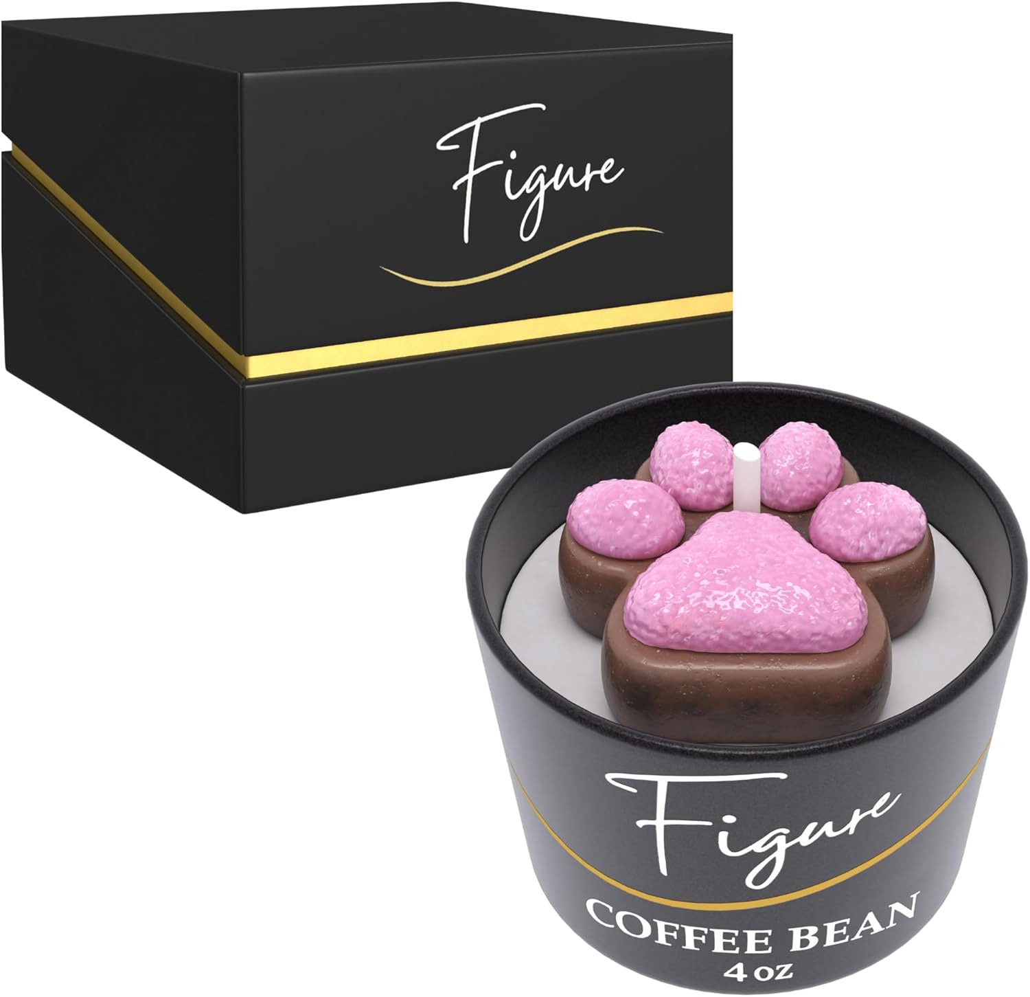 All Natural Coffee Scented Candle for Dogs Cats