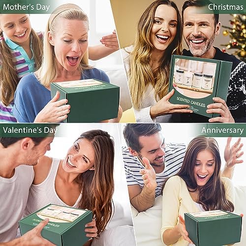 Scented Candle Set 4 Pack - Natural Soy Wax Aromatherapy Candles