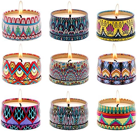 Hilayun 9 Pack Scented Candles Gift Set