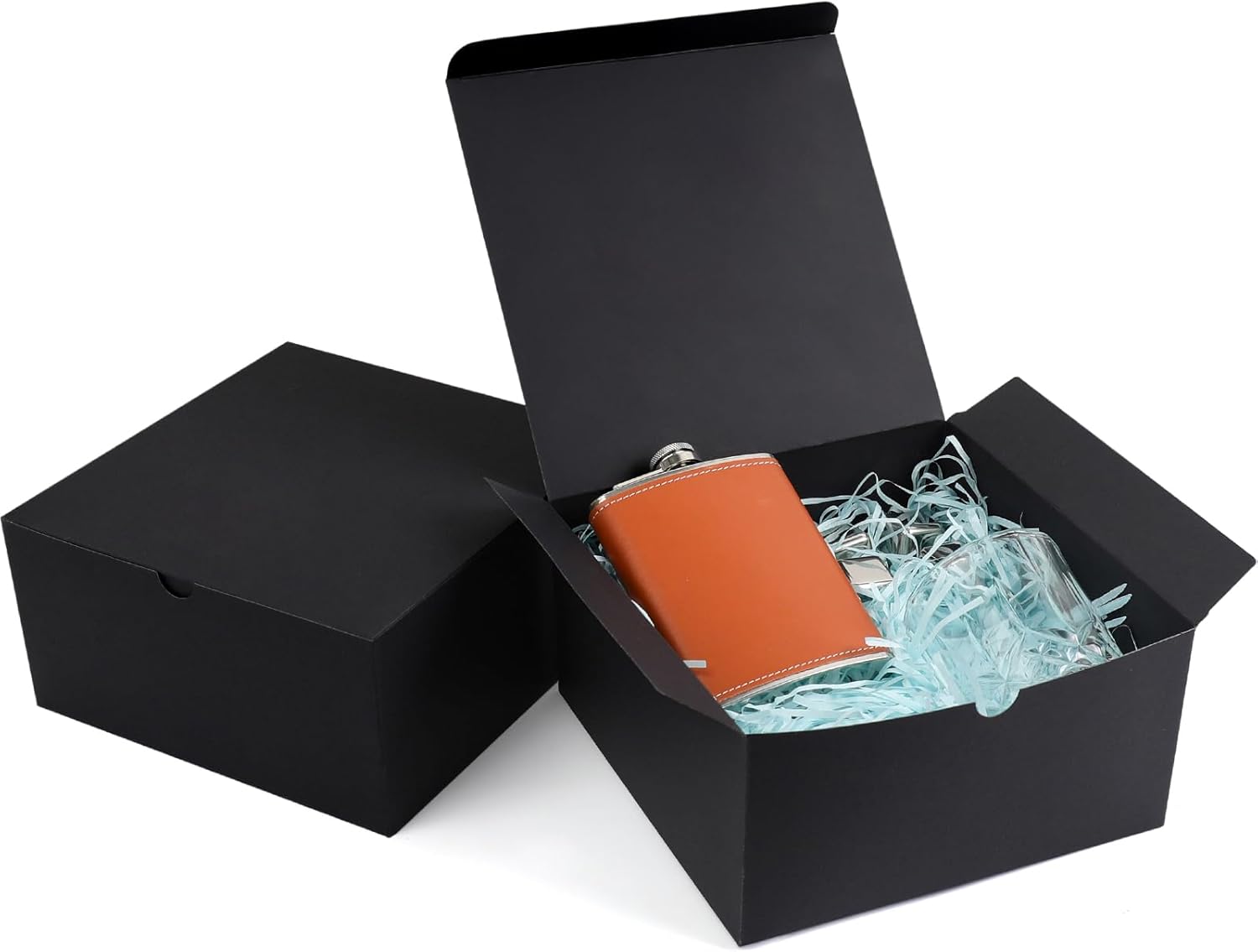 YUEFANBOX Black Gift Boxes 10 Pack 8x8x4 Inches