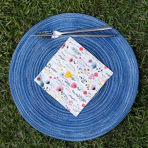 20 pcs Premium 3-Ply Floral Paper Napkins