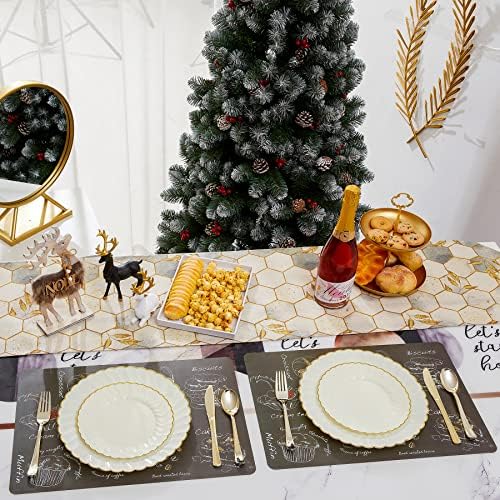 Lullaby 60PCS Ivory Scalloped Plastic Plates with Gold Rim