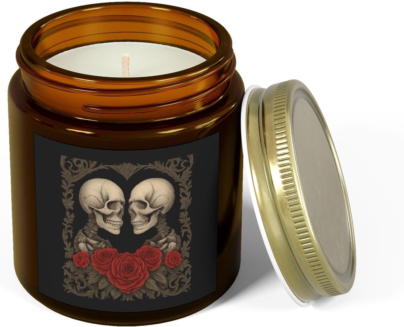 Romantic Skull Scented Candles for Gothic Home Decor 1