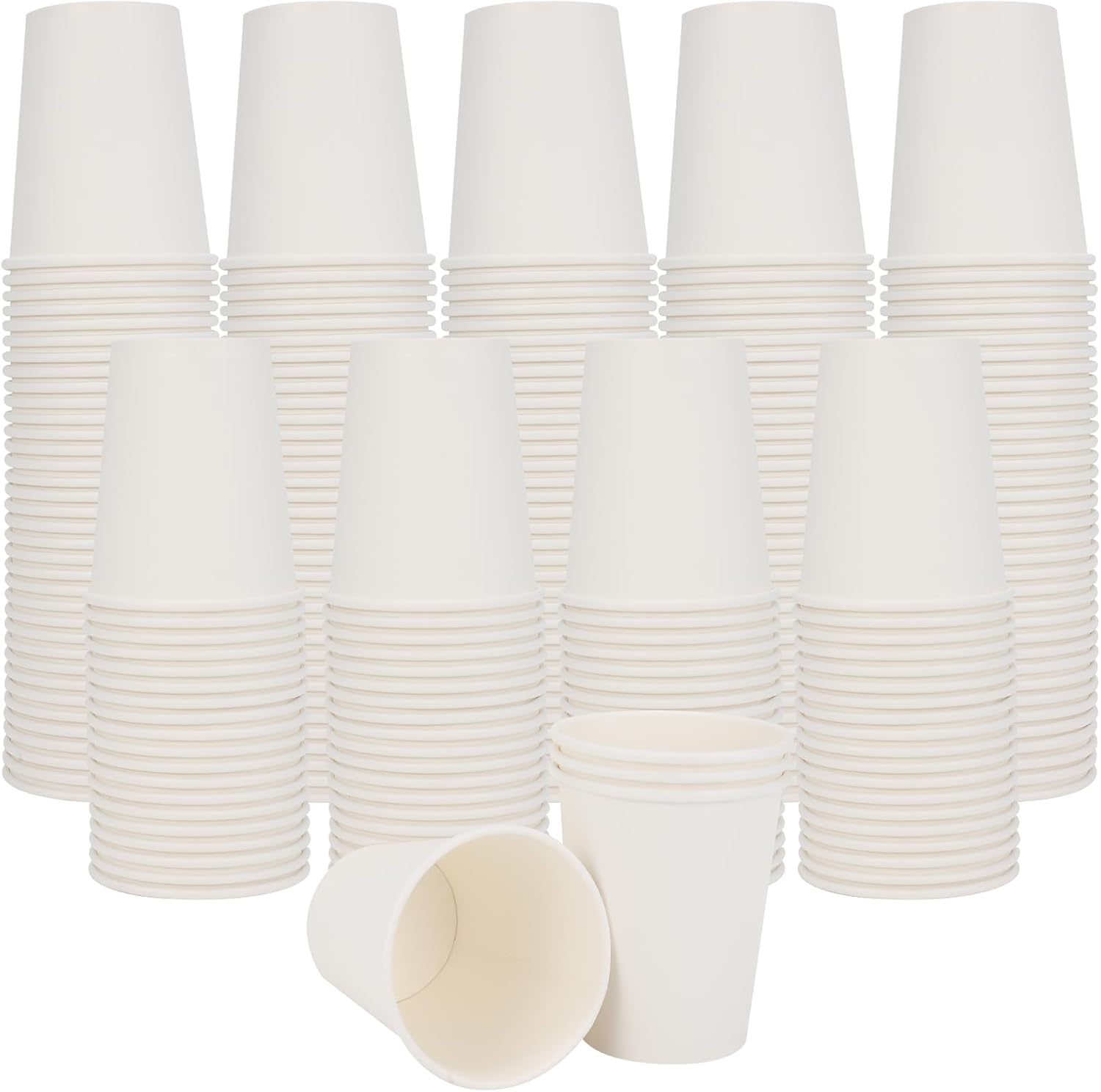 120 Pack 8 Oz Paper Cups for Coffee Juice Tea Parties Travel