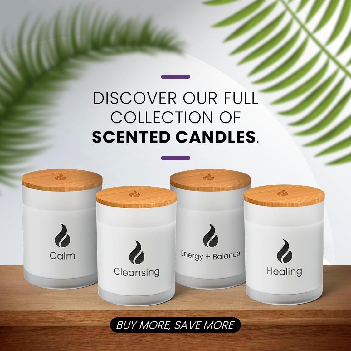 Natur IX Calming Soy Candle with Essential Oils