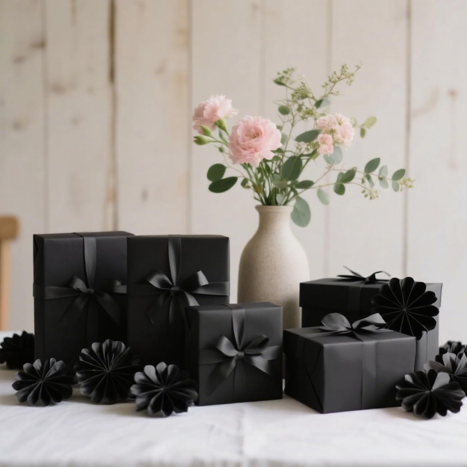 120 Sheets Black Tissue Paper for Gift Wrapping