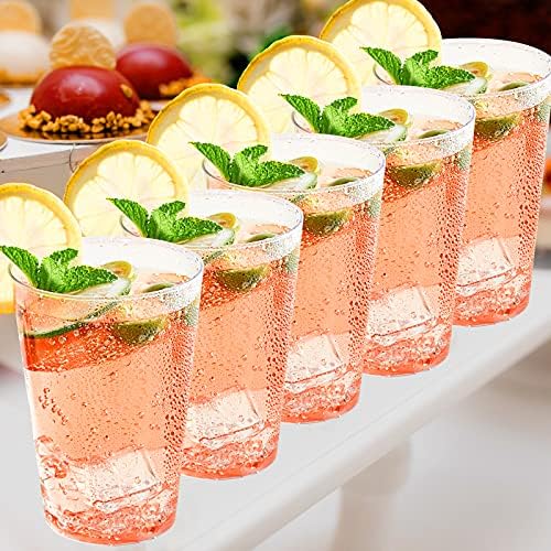 FOCUSLINE 12 oz Clear Plastic Cups 100 Count