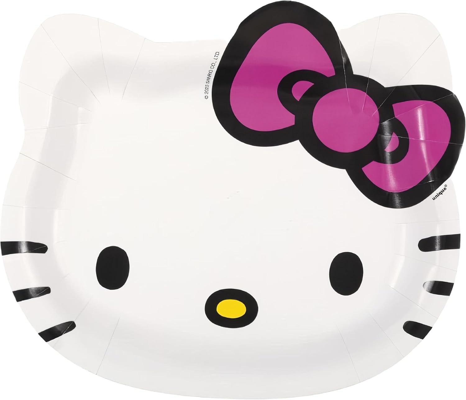 Unique Hello Kitty Shaped Paper Plates - Pack of 8