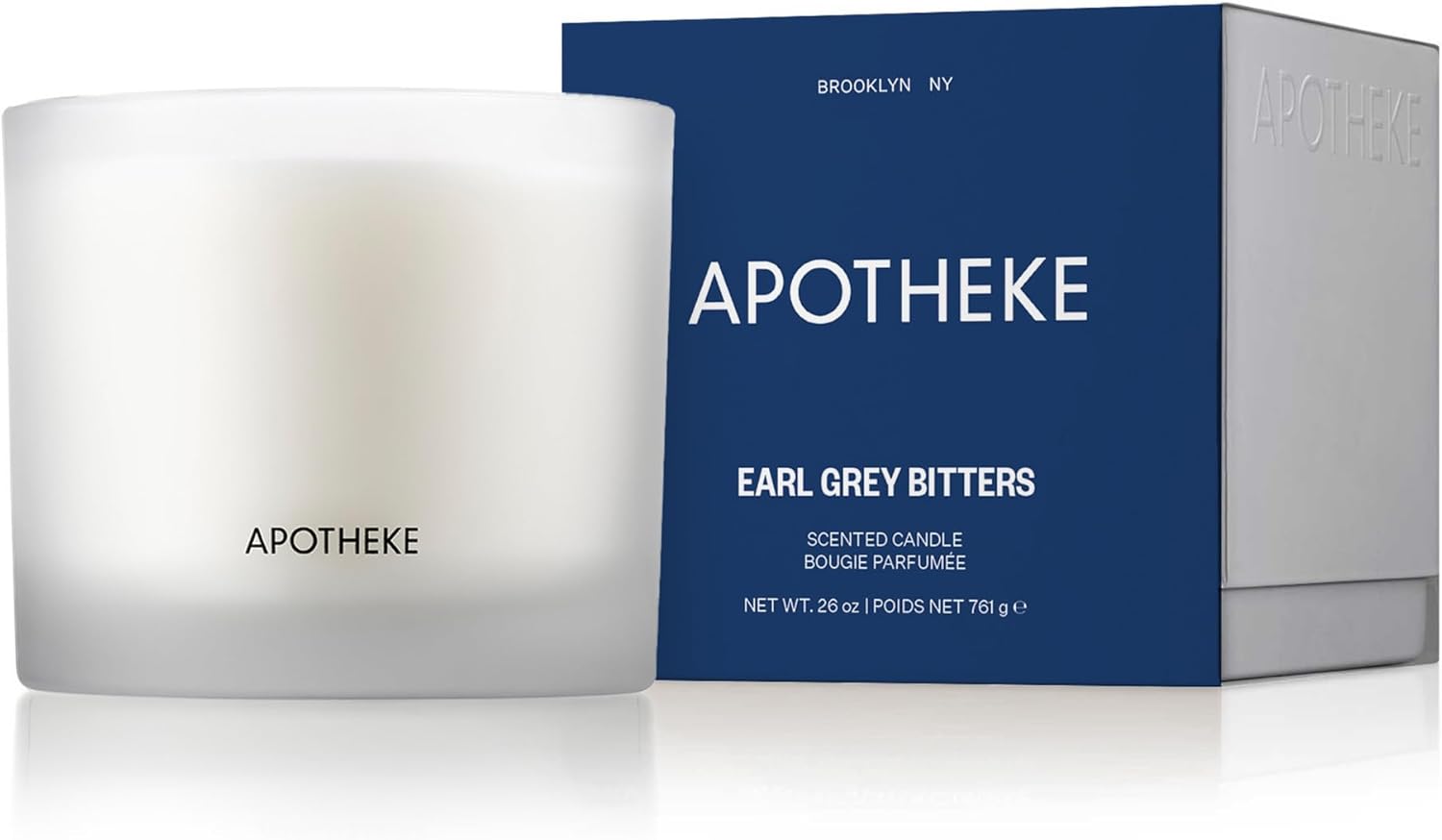 APOTHEKE 3-Wick Earl Grey Bitters Candle 26 oz