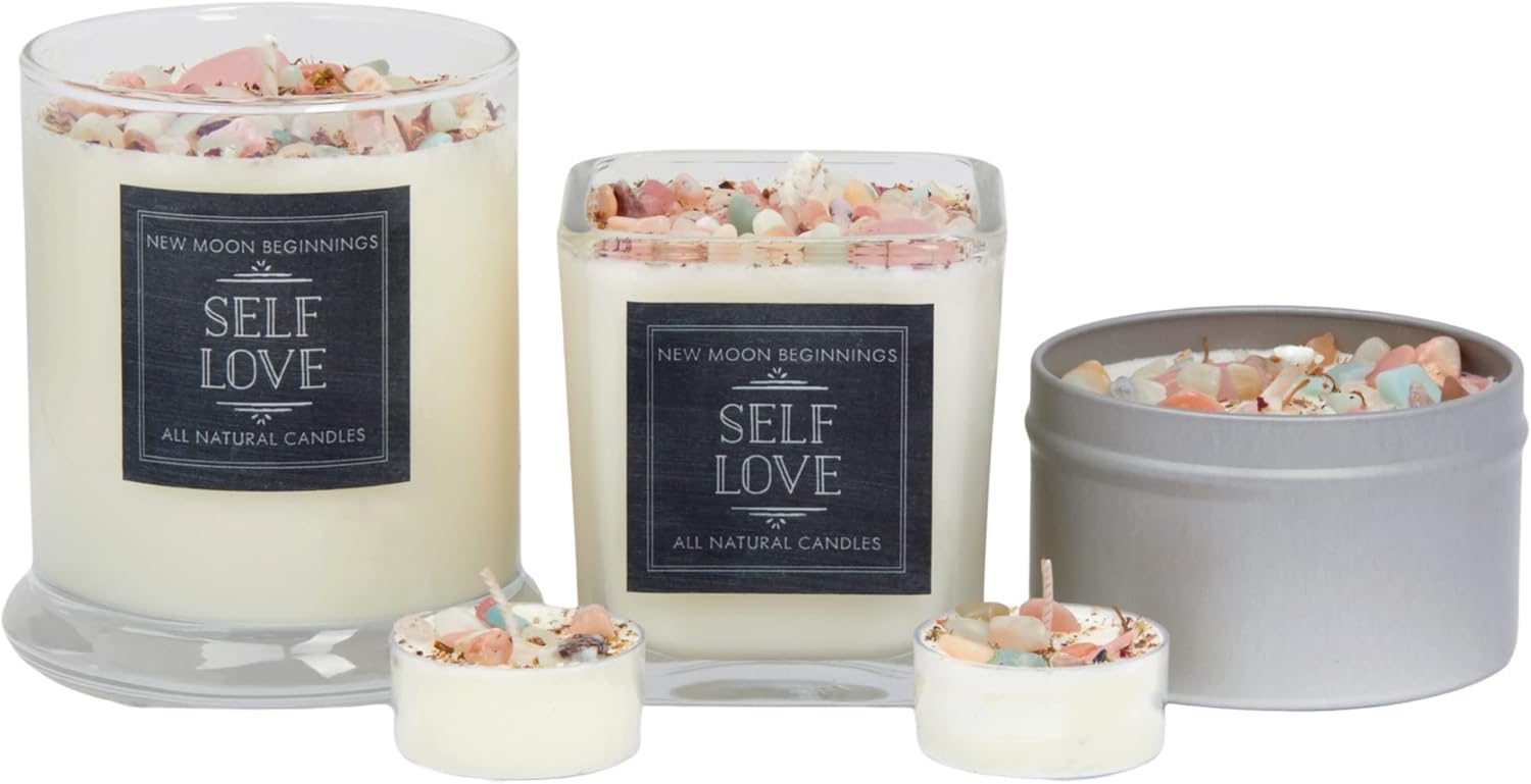 Self Love Candle Set of 6 by New Moon Beginnings