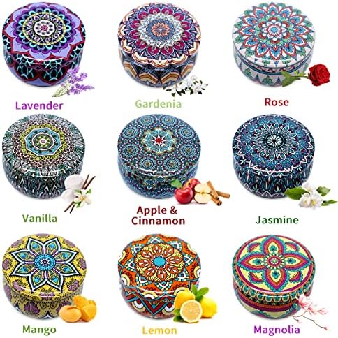 Hilayun 9 Pack Scented Candles Gift Set