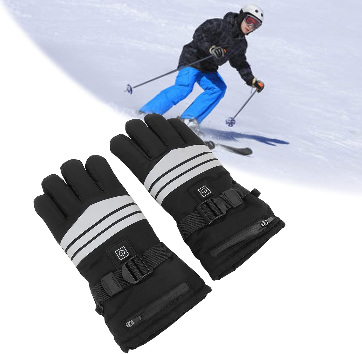 Pilipane Heated Touchscreen Gloves with Battery