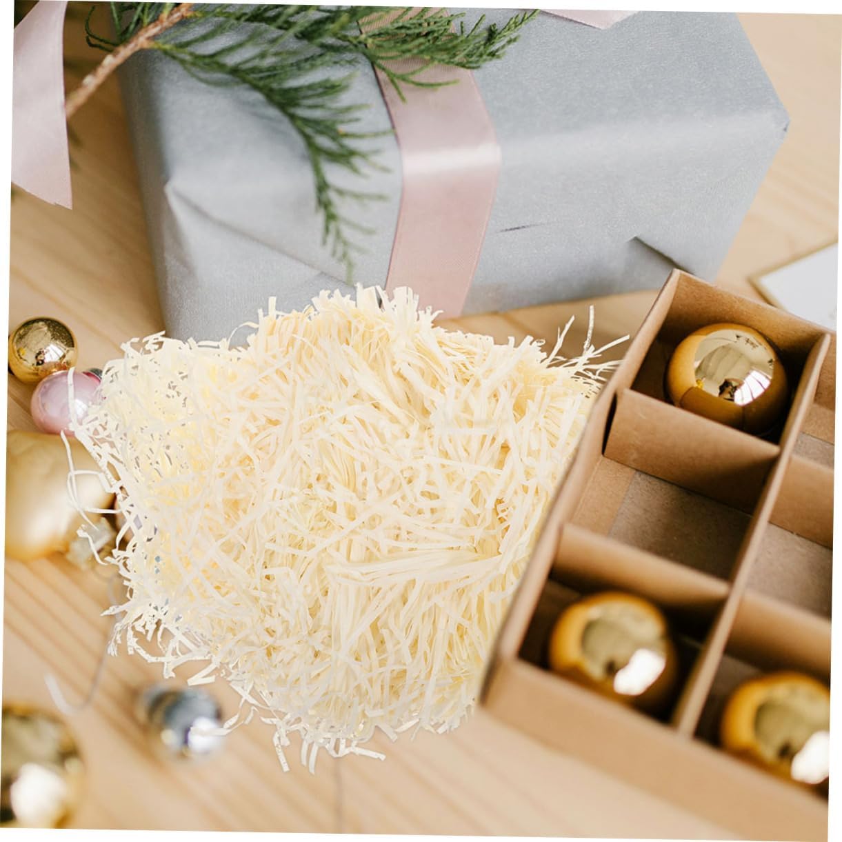 Beavorty Crinkle Paper Shred Filler for Packaging Decorations