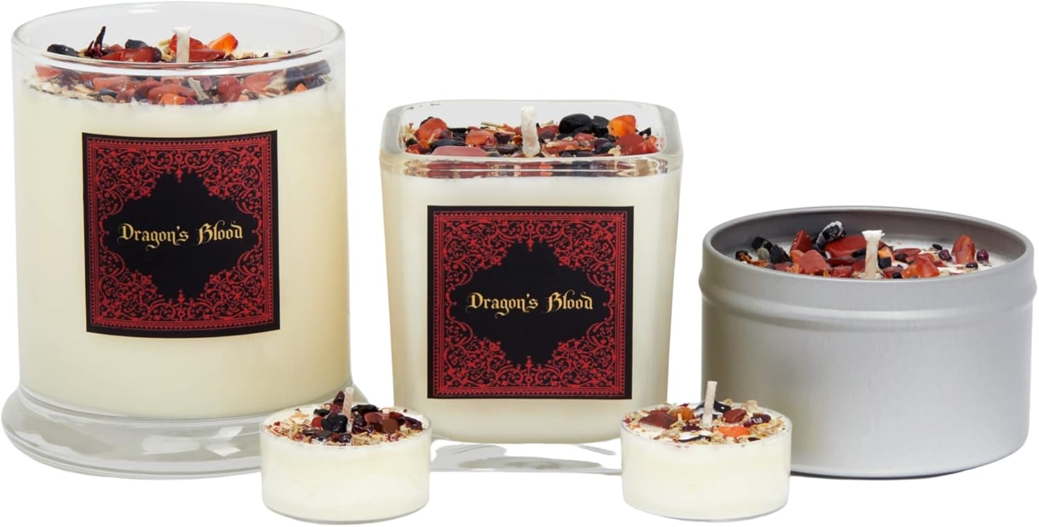 Dragons Blood Candle Set of 6 - Protection Grounding
