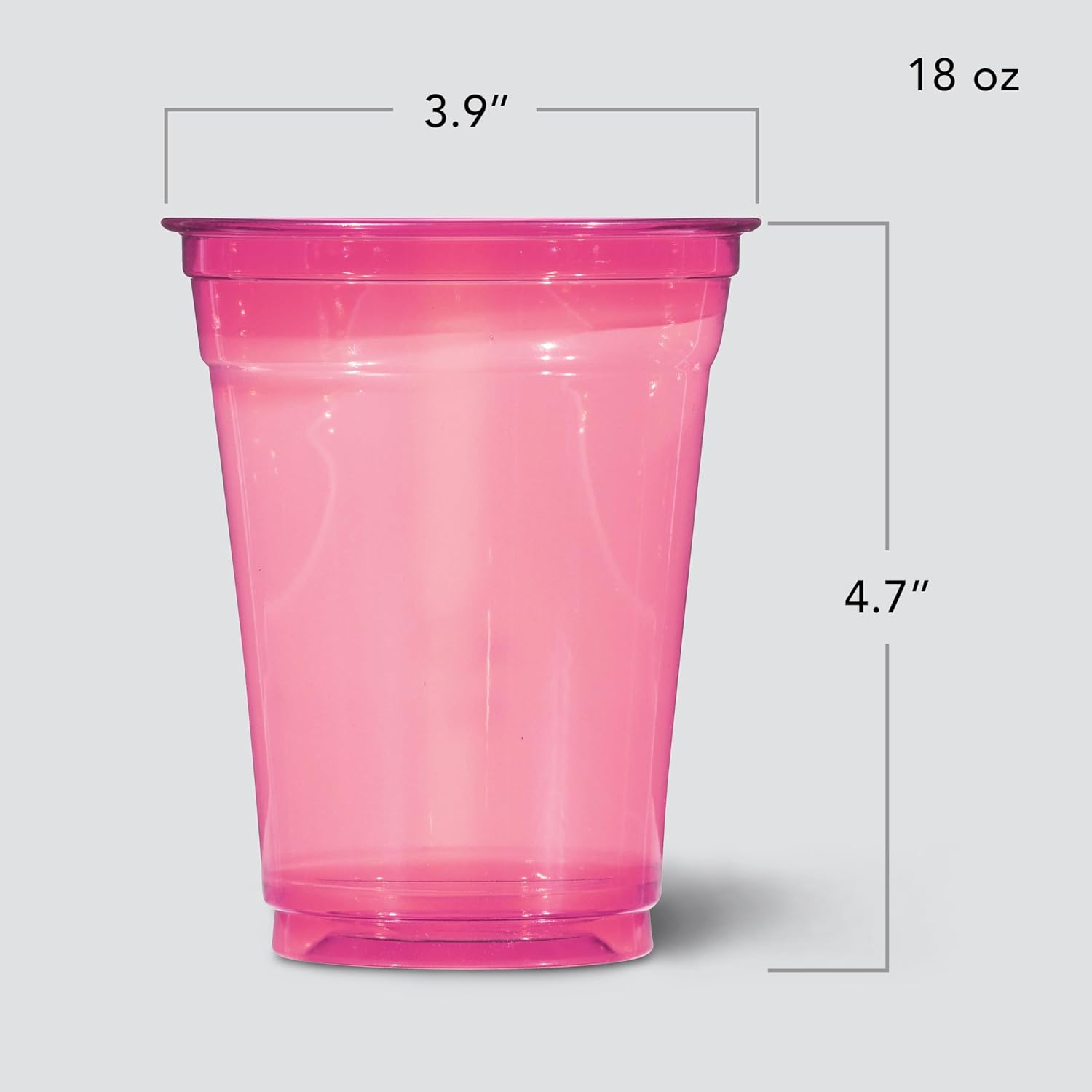 Hefty Tinted Plastic Cups 18 Ounce 54 Count