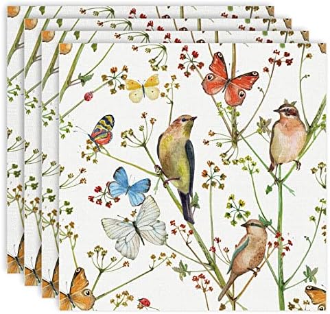 AnyDesign 100 Pack Watercolor Butterfly Napkins
