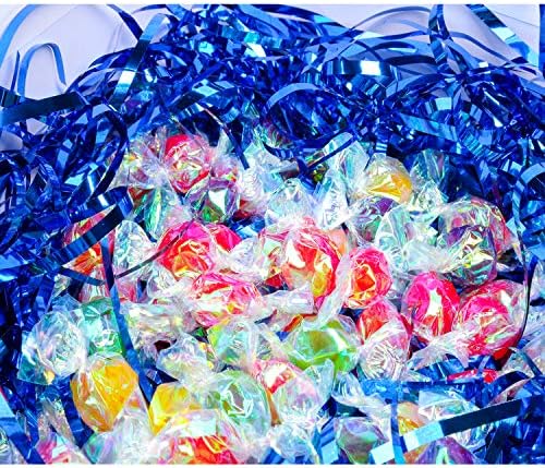 Zwish Sparkly Iridescent Crinkle Filler Film - Blue