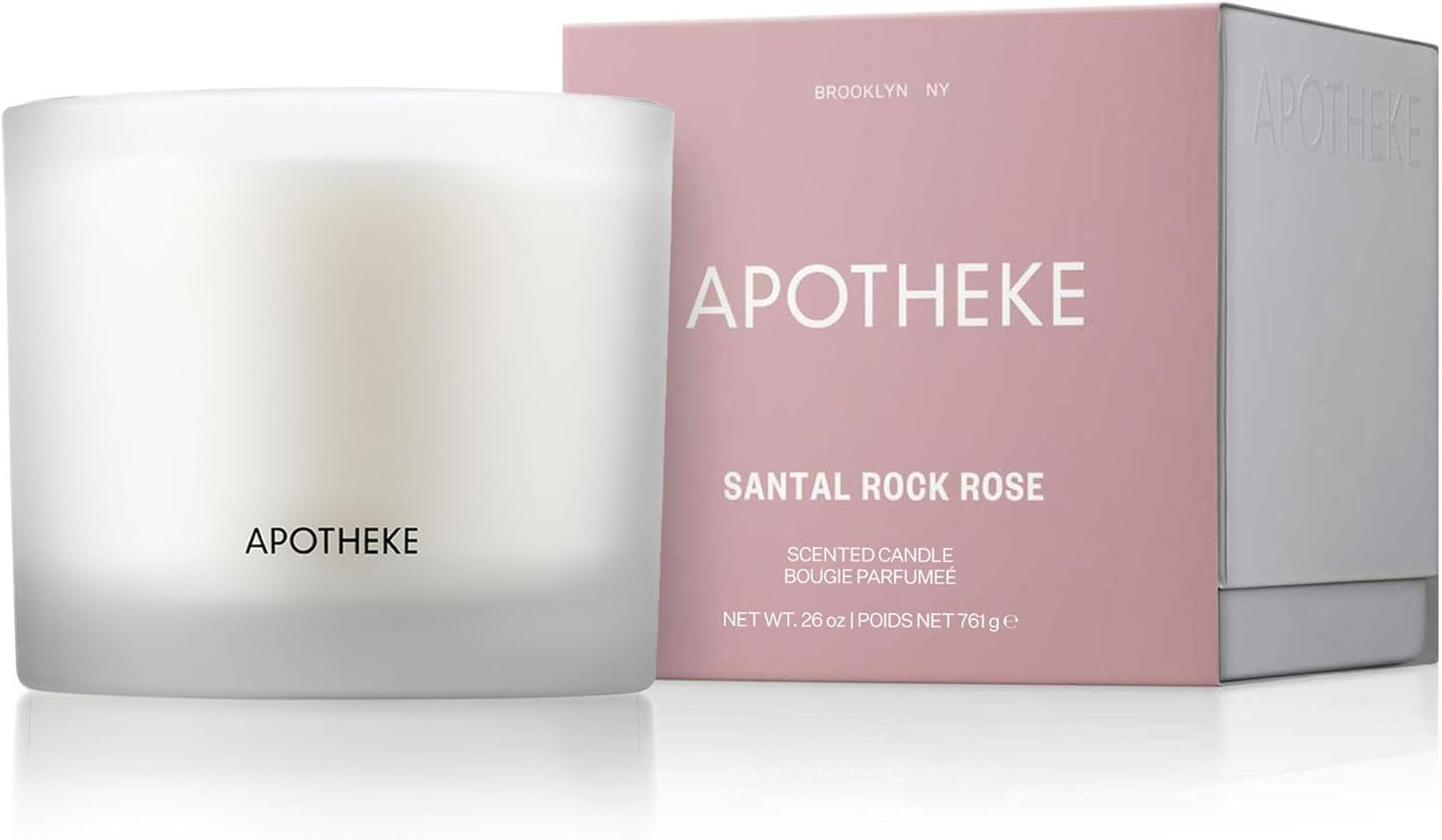 Apotheke 3-Wick Soy Candle - Santal Rock Rose 26 Oz