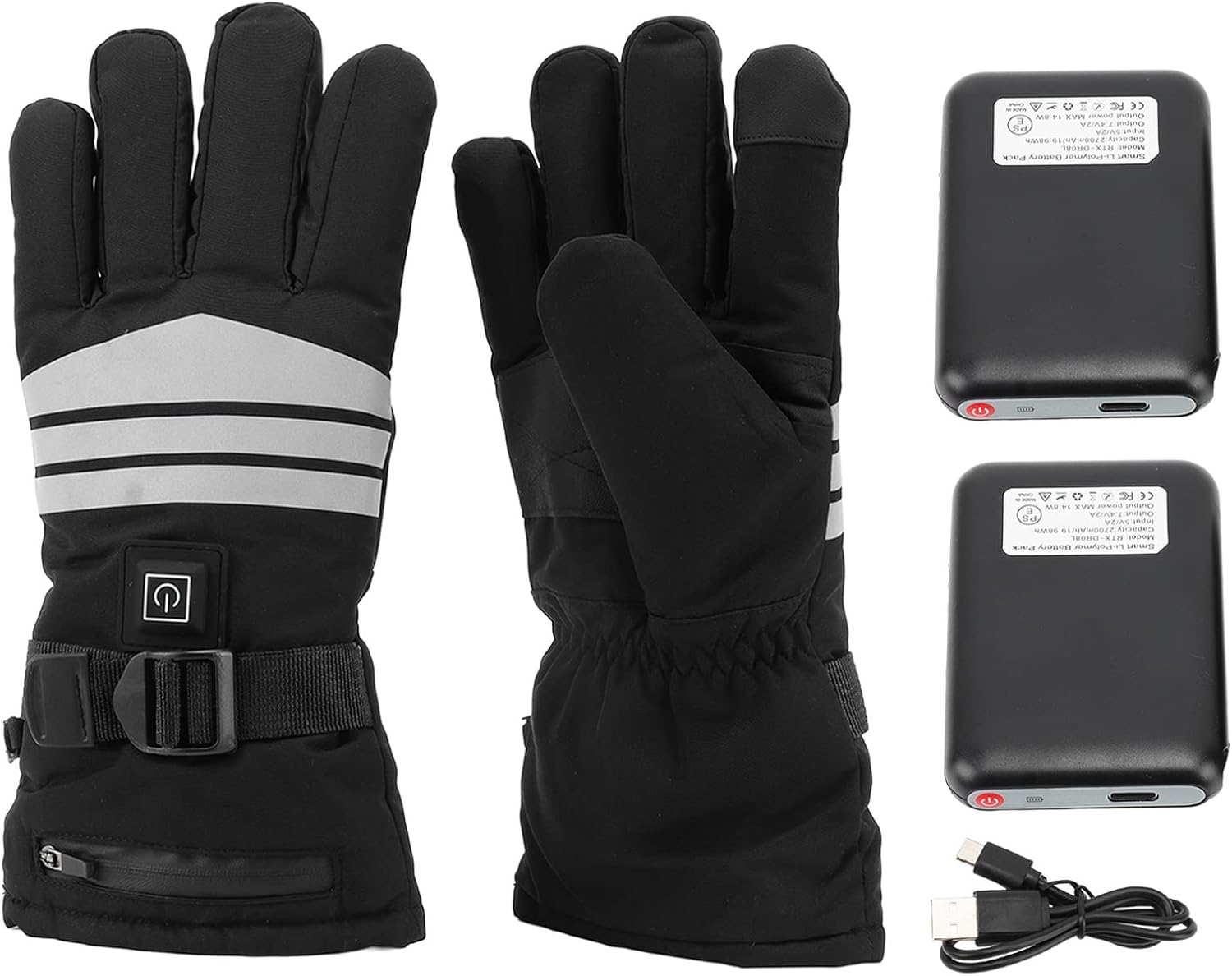 Pilipane Heated Touchscreen Gloves with Battery