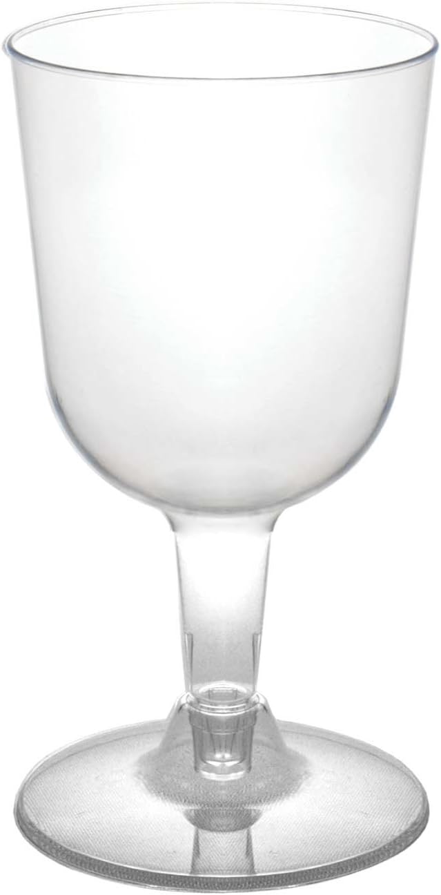 Party Essentials Hard Plastic Wine Glasses 55 Ounce Pack of 50