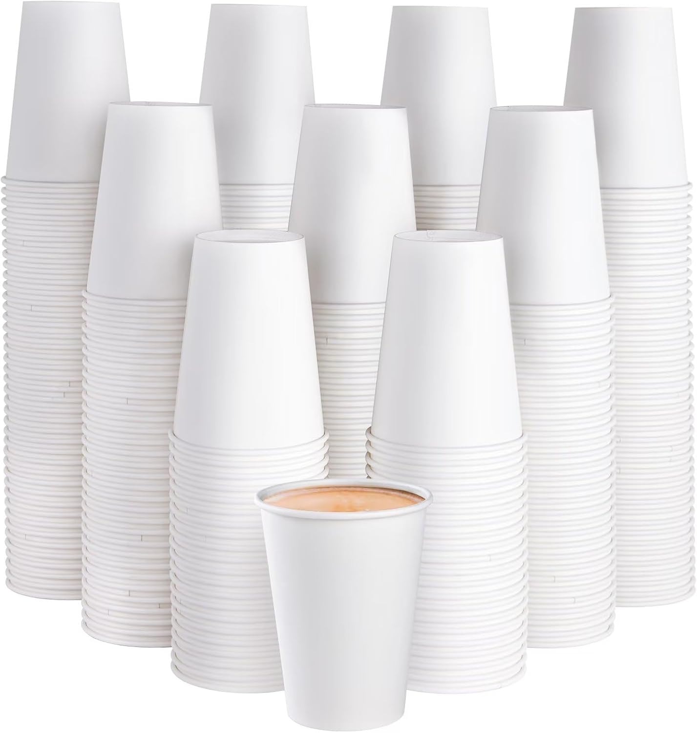 JOLLY PARTY 300 Pack 12 oz Disposable Paper Coffee Cups