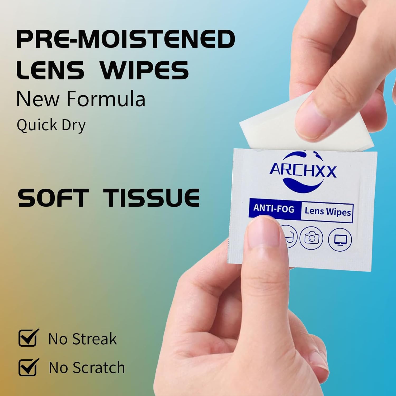 Anti Fog Wipes for Glasses - 120 Count Pre-Moistened