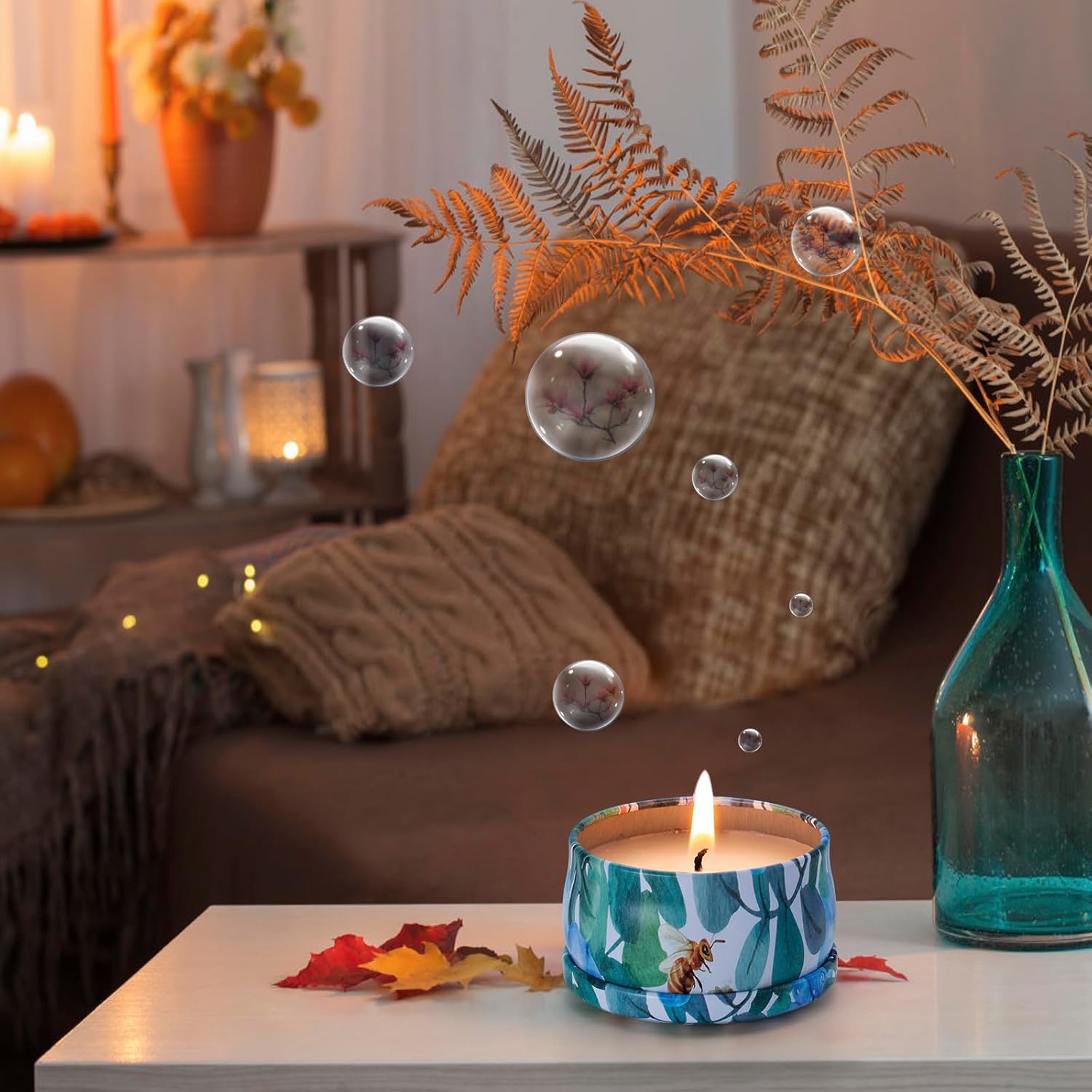 Hausware 3 Pack Scented Candles with 72H Burning Time