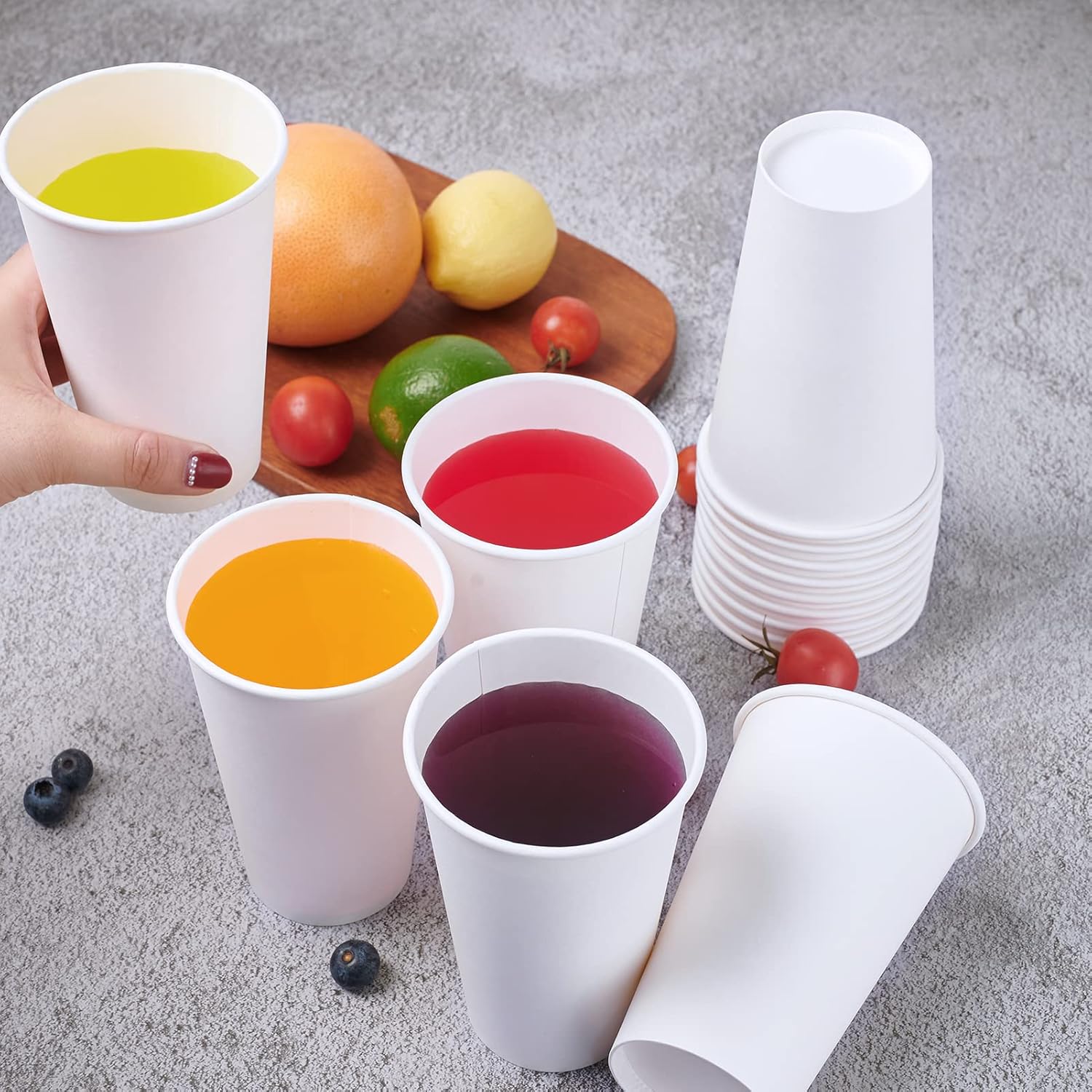 LITOPAK 210 Pack 16 oz Disposable Coffee Cups