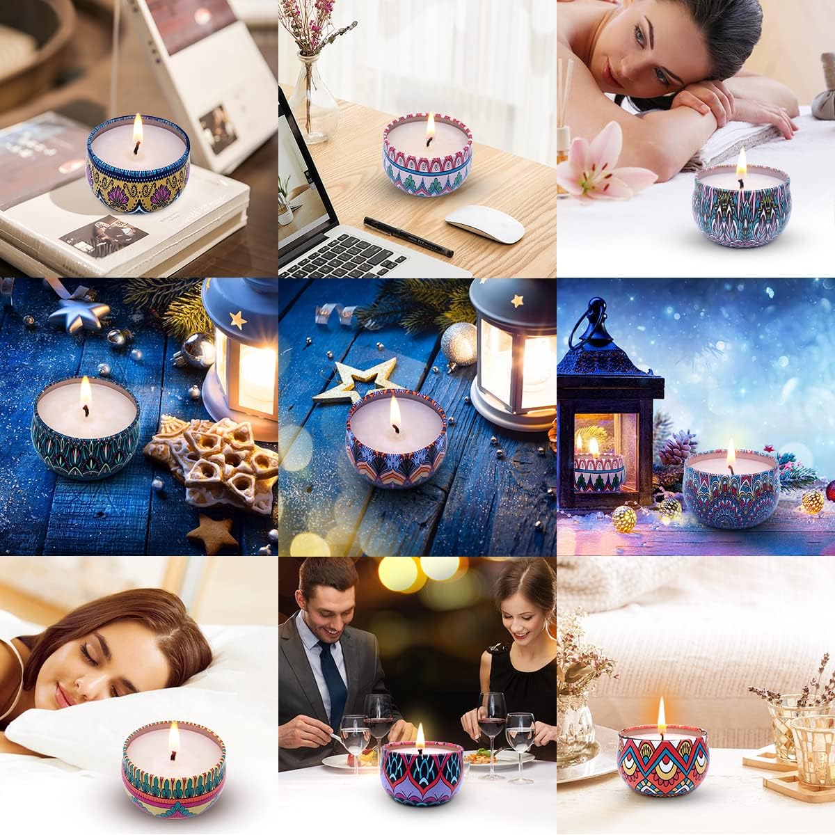 Hilayun 9 Pack Scented Candles Gift Set
